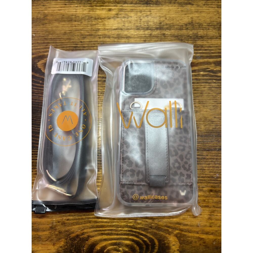 Walli Shadow Leopard Purse Case And‎ Strap Iphone 16 Plus
